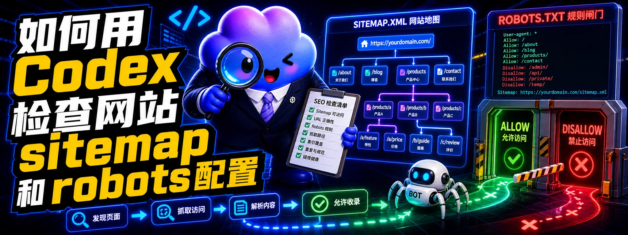 如何用 Codex 检查网站 sitemap 和 robots 配置