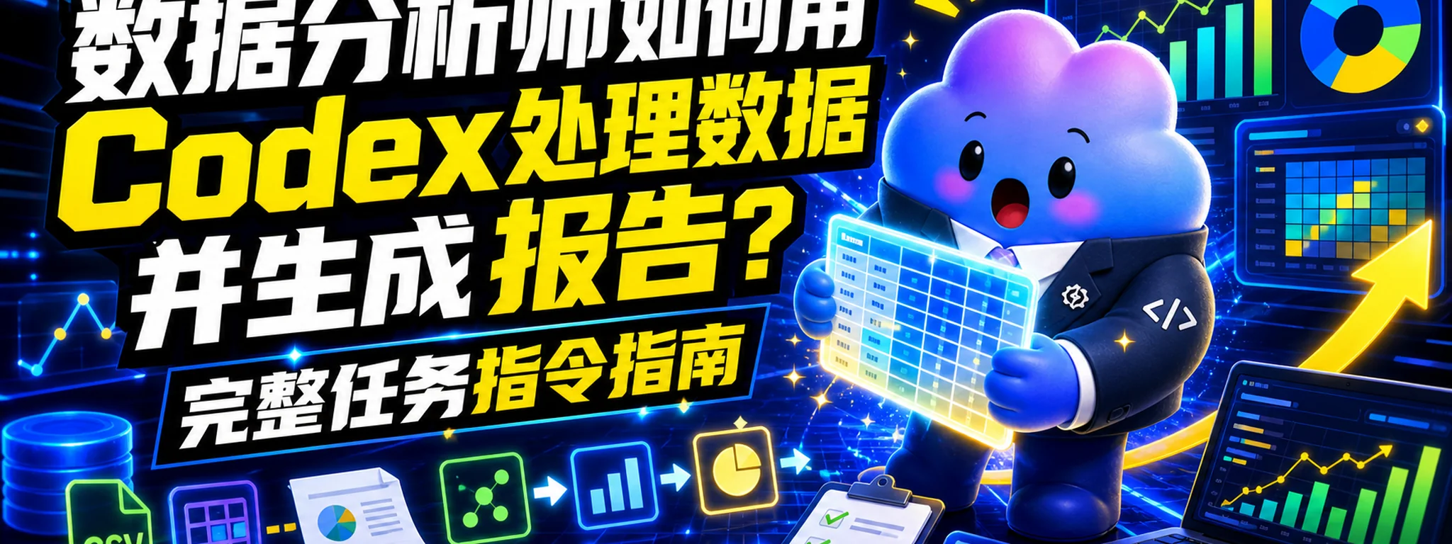 数据分析师如何用 Codex 处理数据并生成报告?完整任务指令指南