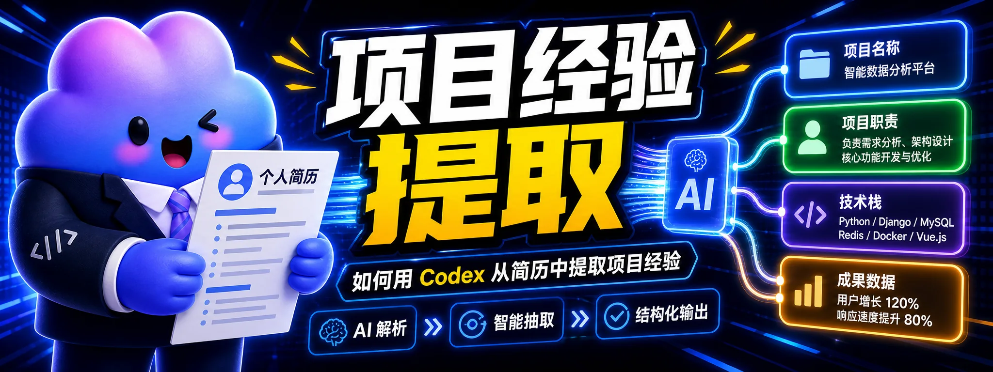 如何用 Codex 从简历中提取项目经验