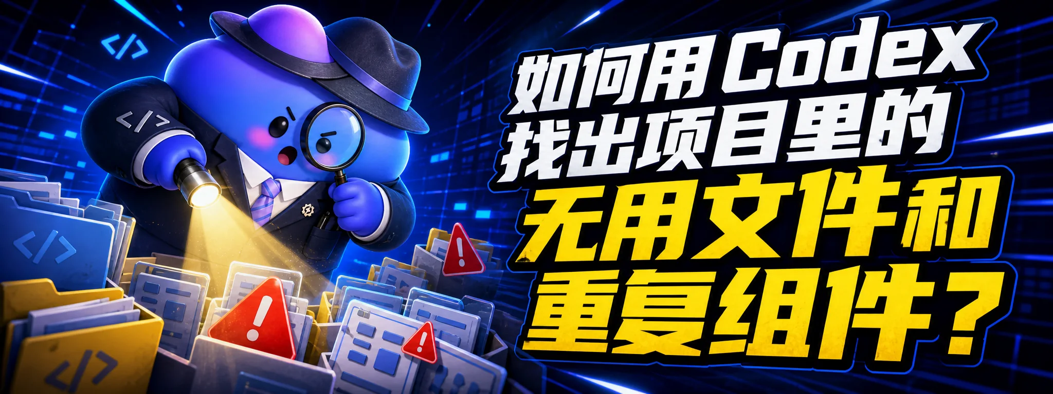 如何用 Codex 找出项目里的无用文件和重复组件?