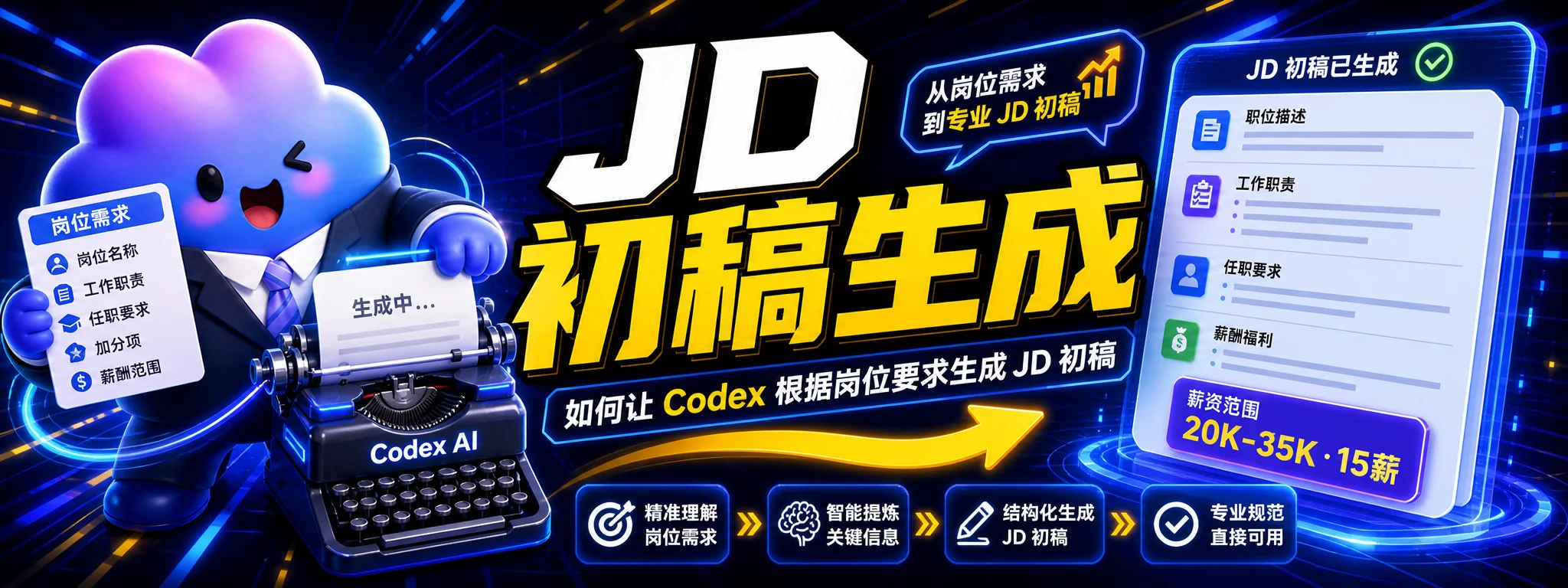 如何让 Codex 根据岗位要求生成 JD 初稿