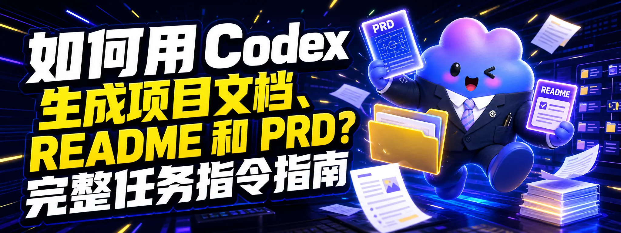 如何用 Codex 生成项目文档、README 和 PRD?完整任务指令指南