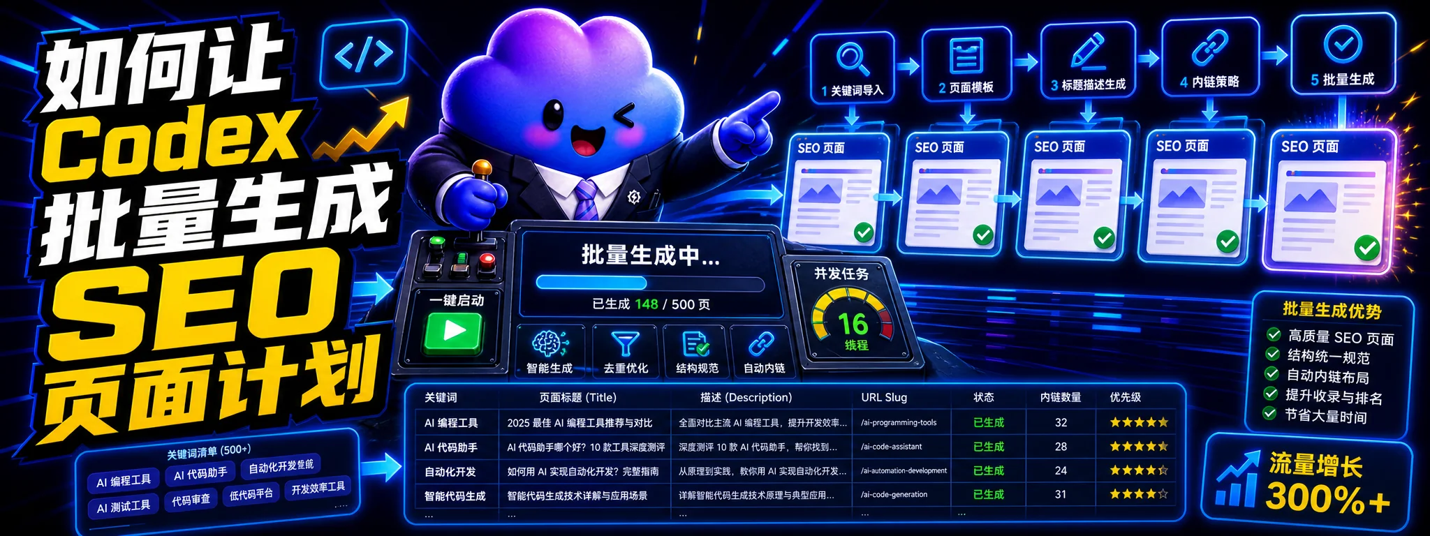如何让 Codex 批量生成 SEO 页面计划