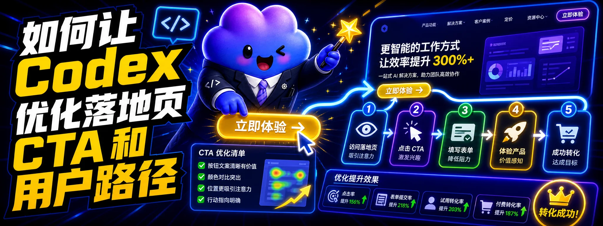 如何让 Codex 优化落地页 CTA 和用户路径