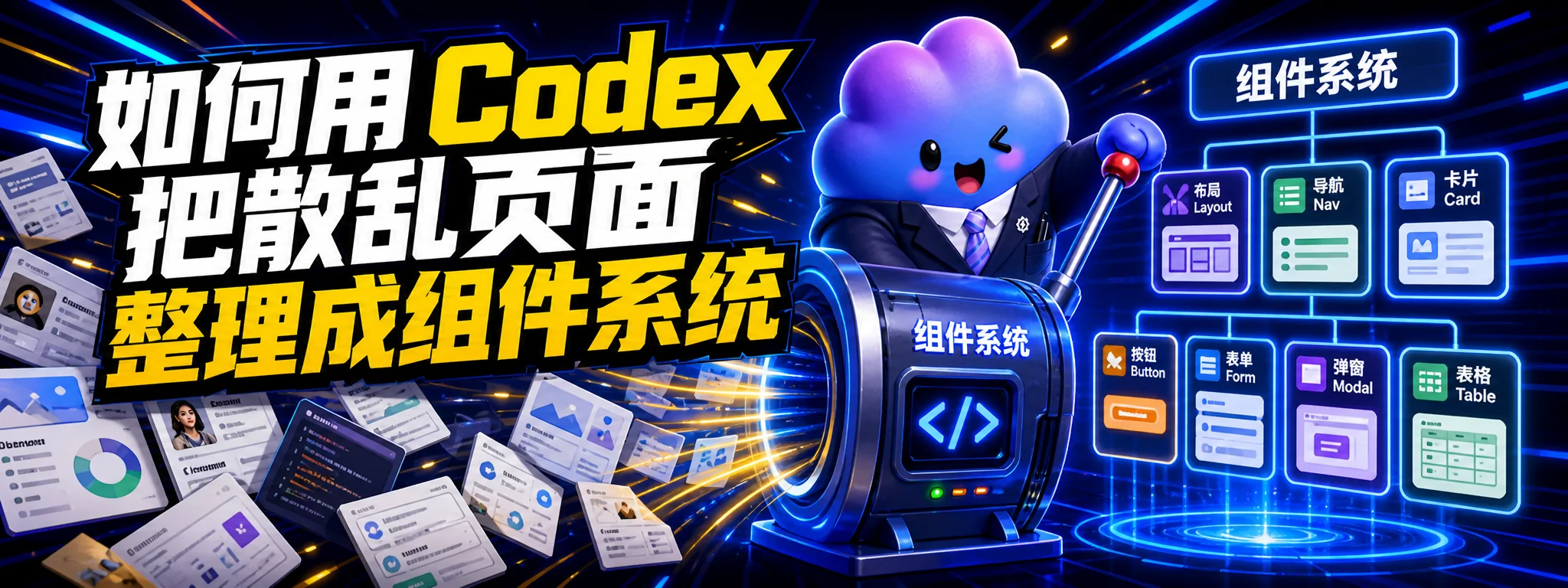 如何用 Codex 把散乱页面整理成组件系统