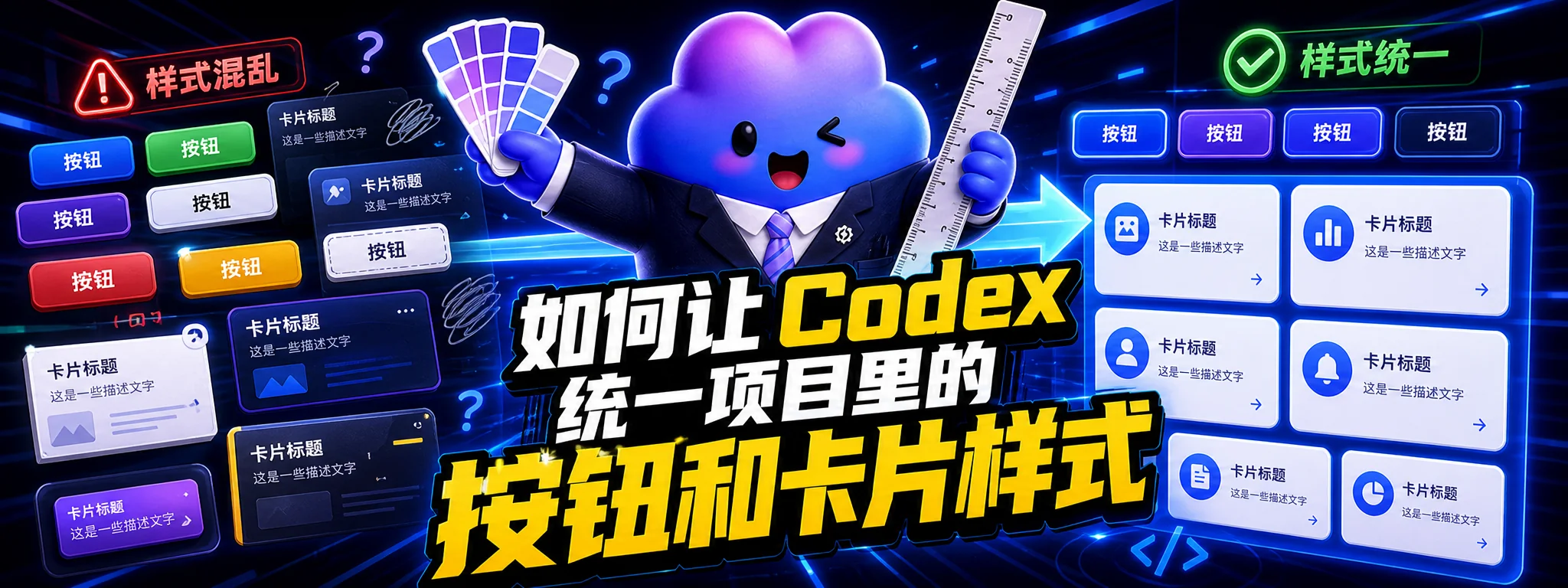 如何让 Codex 统一项目里的按钮和卡片样式
